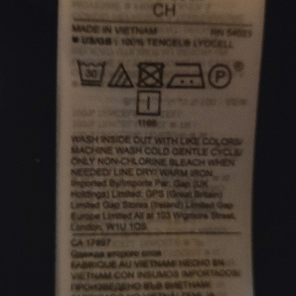 Banana Republic* Hidden Button Front Placket* Black* Sz S - Picture 6 of 6